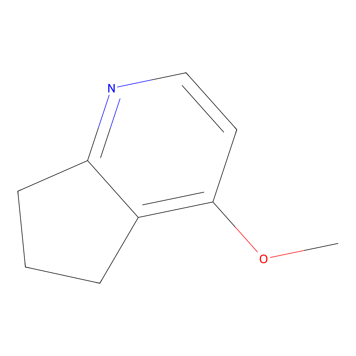 4-Methoxy-6,7-dihydro-5H-cyclopenta[b]pyridine molecular structure, CAS 76653-07-1