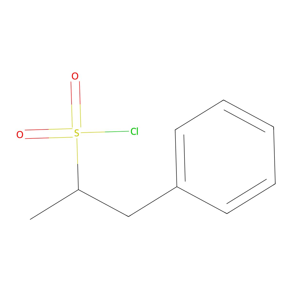 1-Phenylpropane-2-sulfonyl chloride molecular structure, CAS 76653-18-4