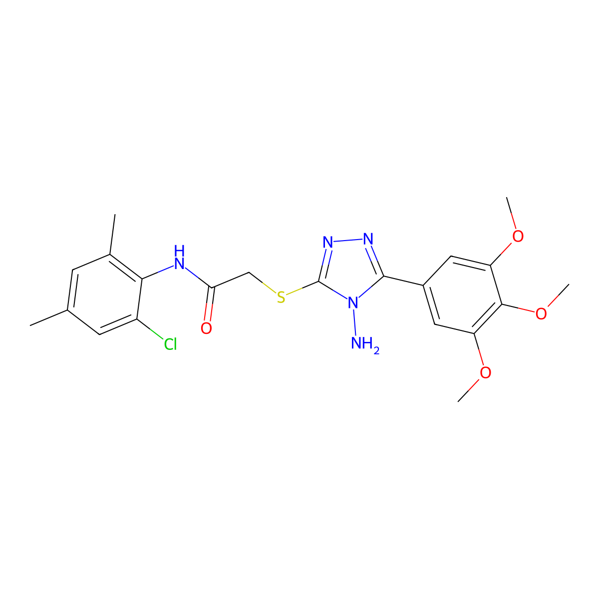 C21H24ClN5O4S molecular structure, CAS 766535-25-5