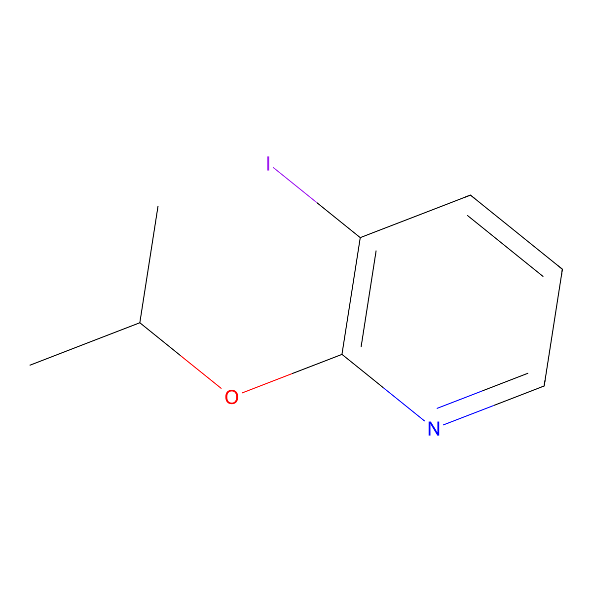 3-Iodo-2-(1-methylethoxy)pyridine molecular structure, CAS 766557-61-3