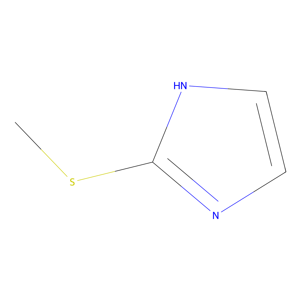 2-(methylsulfanyl)-1H-imidazole molecular structure, CAS 7666-04-8