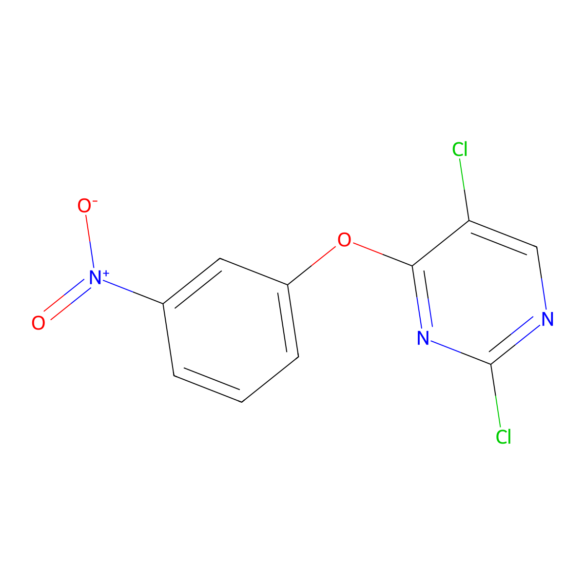 2,5-Dichloro-4-(3-nitrophenoxy)pyrimidine molecular structure, CAS 76661-24-0