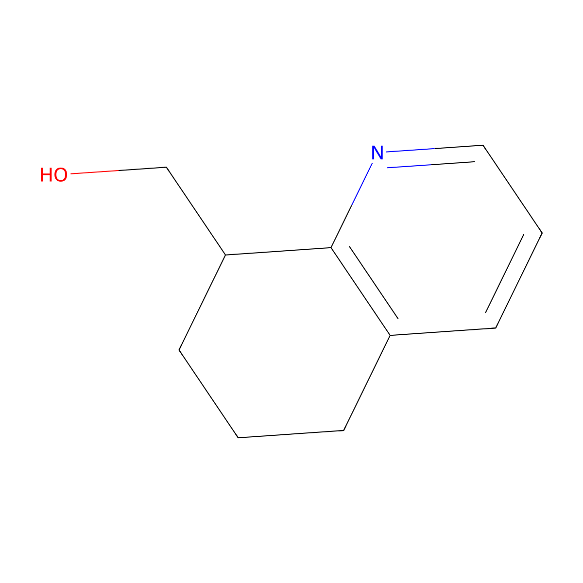 5,6,7,8-Tetrahydroquinolin-8-ylmethanol molecular structure, CAS 76670-20-7
