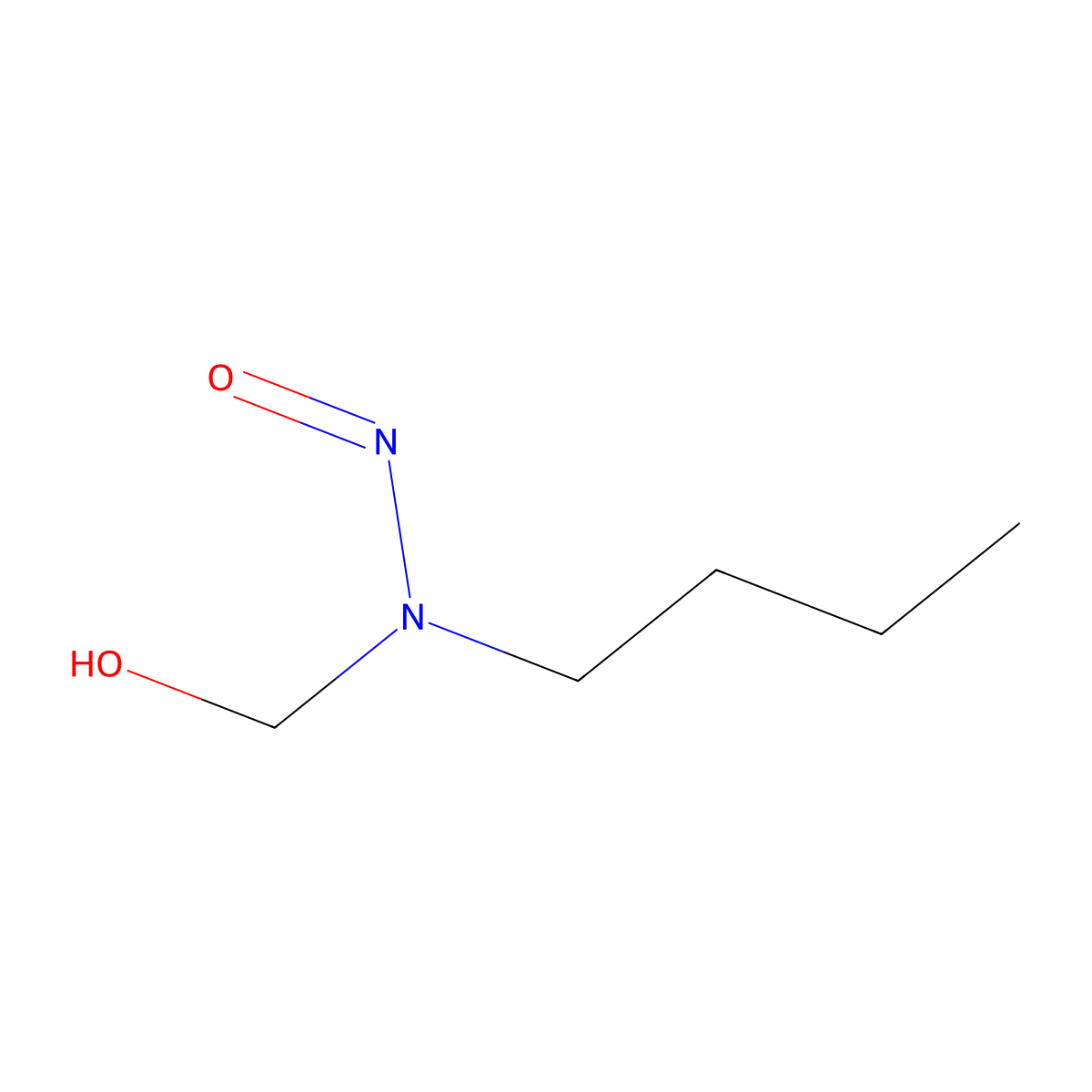 Methanol, (butylnitrosoamino)- molecular structure, CAS 76671-53-9