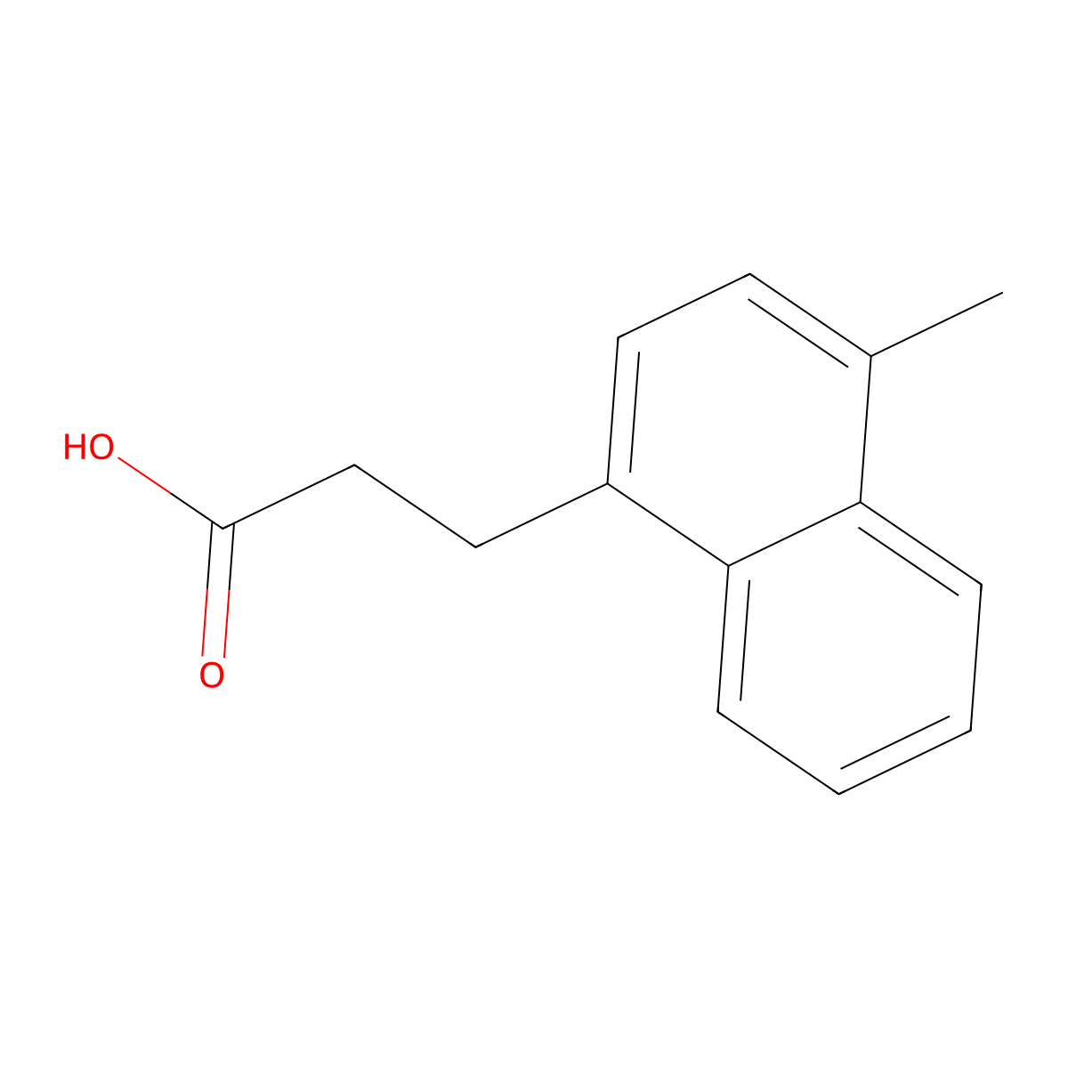 3-(4-Methylnaphthalen-1-yl)propanoic acid molecular structure, CAS 76673-34-2
