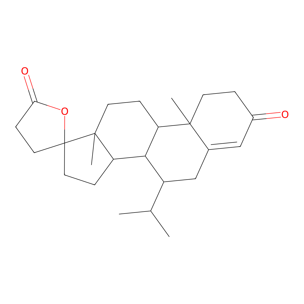 7-Propyl spirolactone molecular structure, CAS 76676-33-0