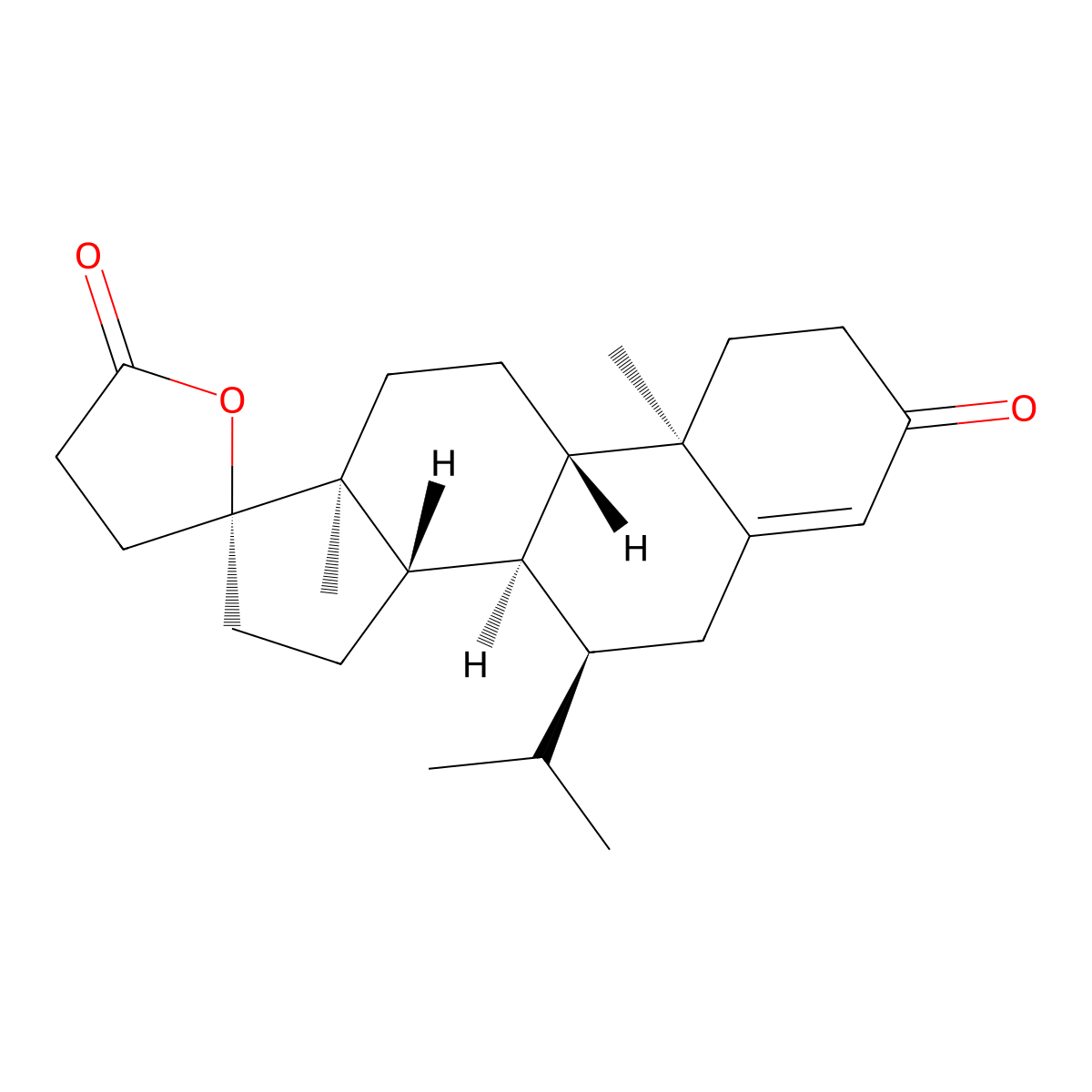 7-Propyl spirolactone molecular structure, CAS 76676-33-0