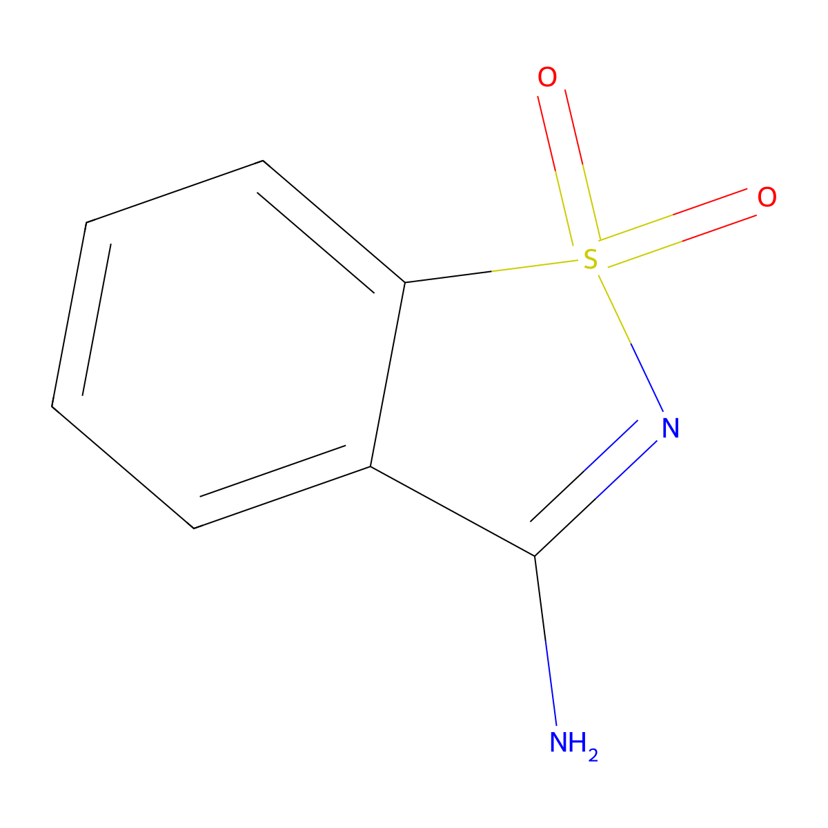 1,2-Benzisothiazol-3-amine 1,1-dioxide molecular structure, CAS 7668-28-2