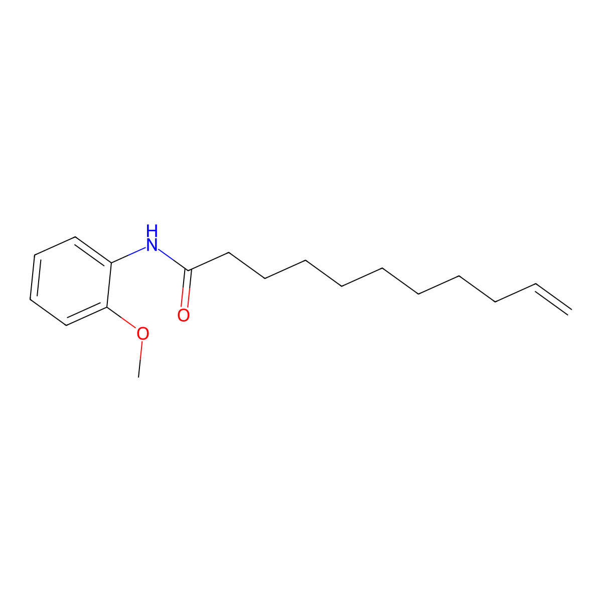 10-Undecenamide, N-(2-methoxyphenyl)- molecular structure, CAS 76691-46-8