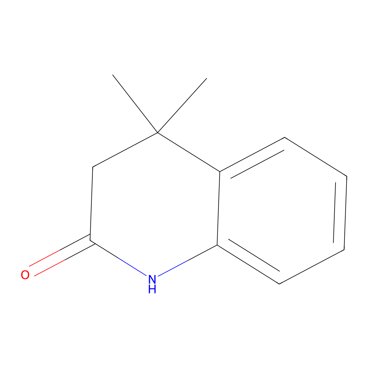 4,4-Dimethyl-3,4-dihydroquinolin-2(1H)-one molecular structure, CAS 76693-04-4