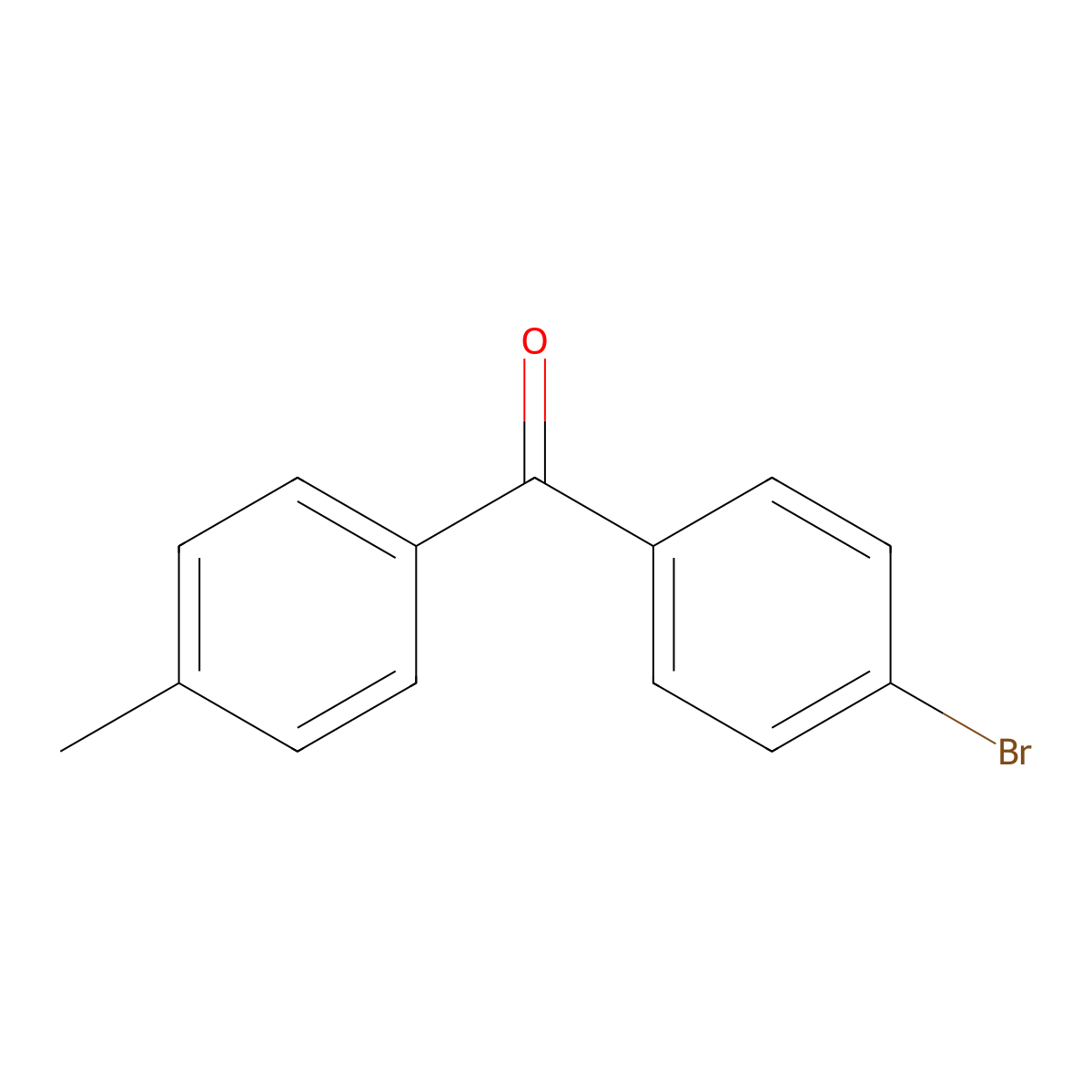 4-Bromo-4'-methylbenzophenone molecular structure, CAS 76693-57-7