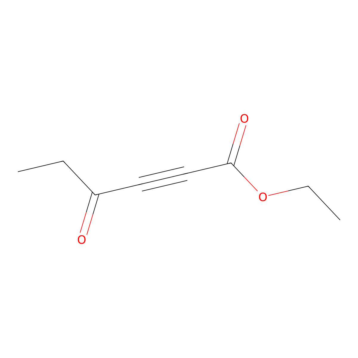 2-Hexynoic acid, 4-oxo-, ethyl ester molecular structure, CAS 76695-81-3
