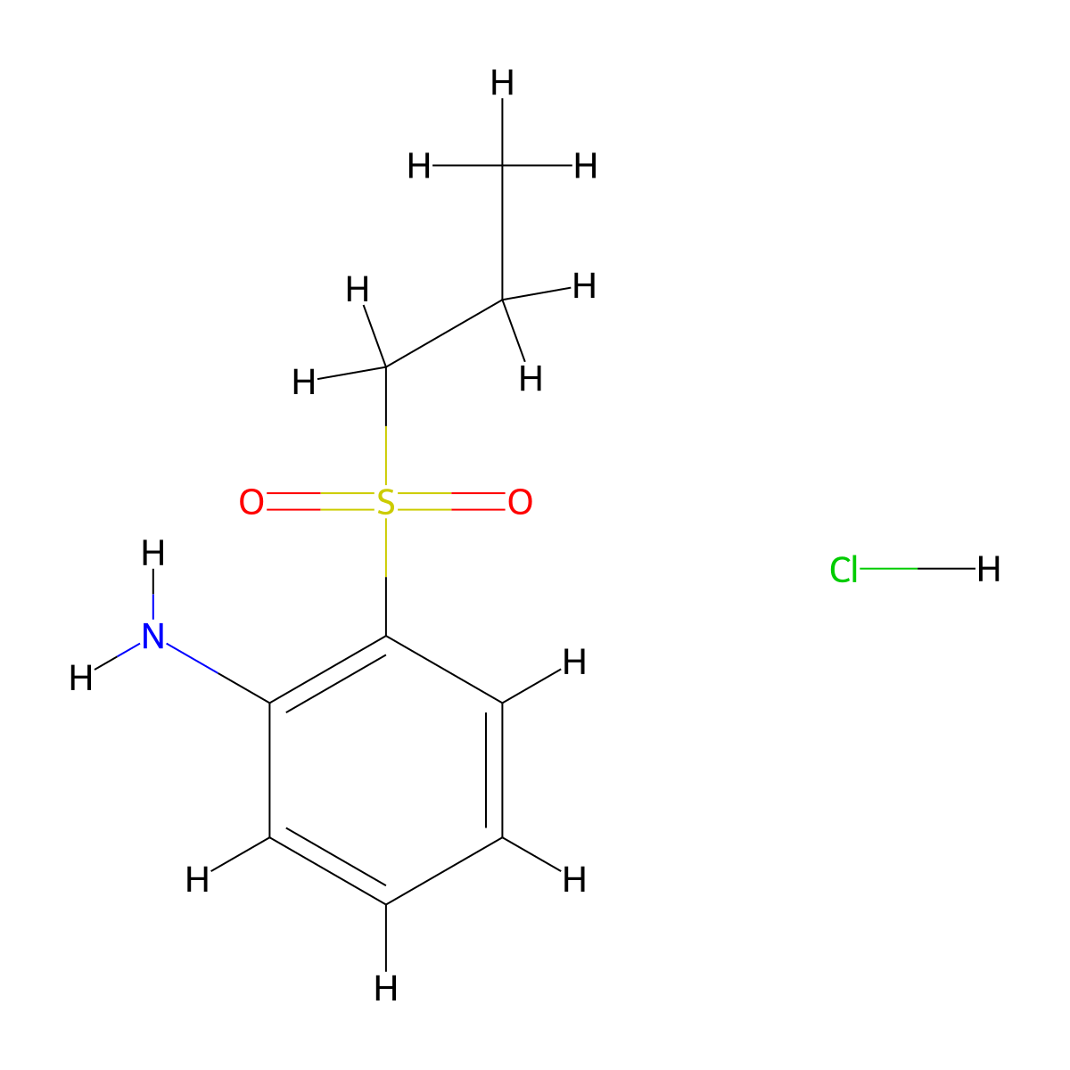 2-(Propanesulfonyl)aniline hcl molecular structure, CAS 76697-54-6