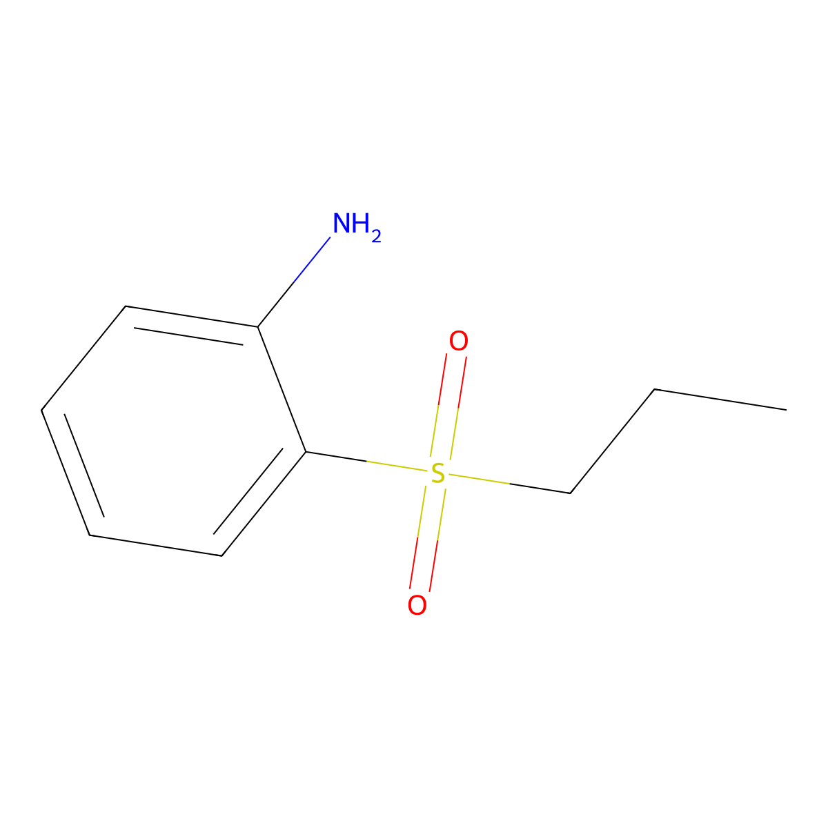 2-(Propylsulphonyl)aniline molecular structure, CAS 76697-58-0