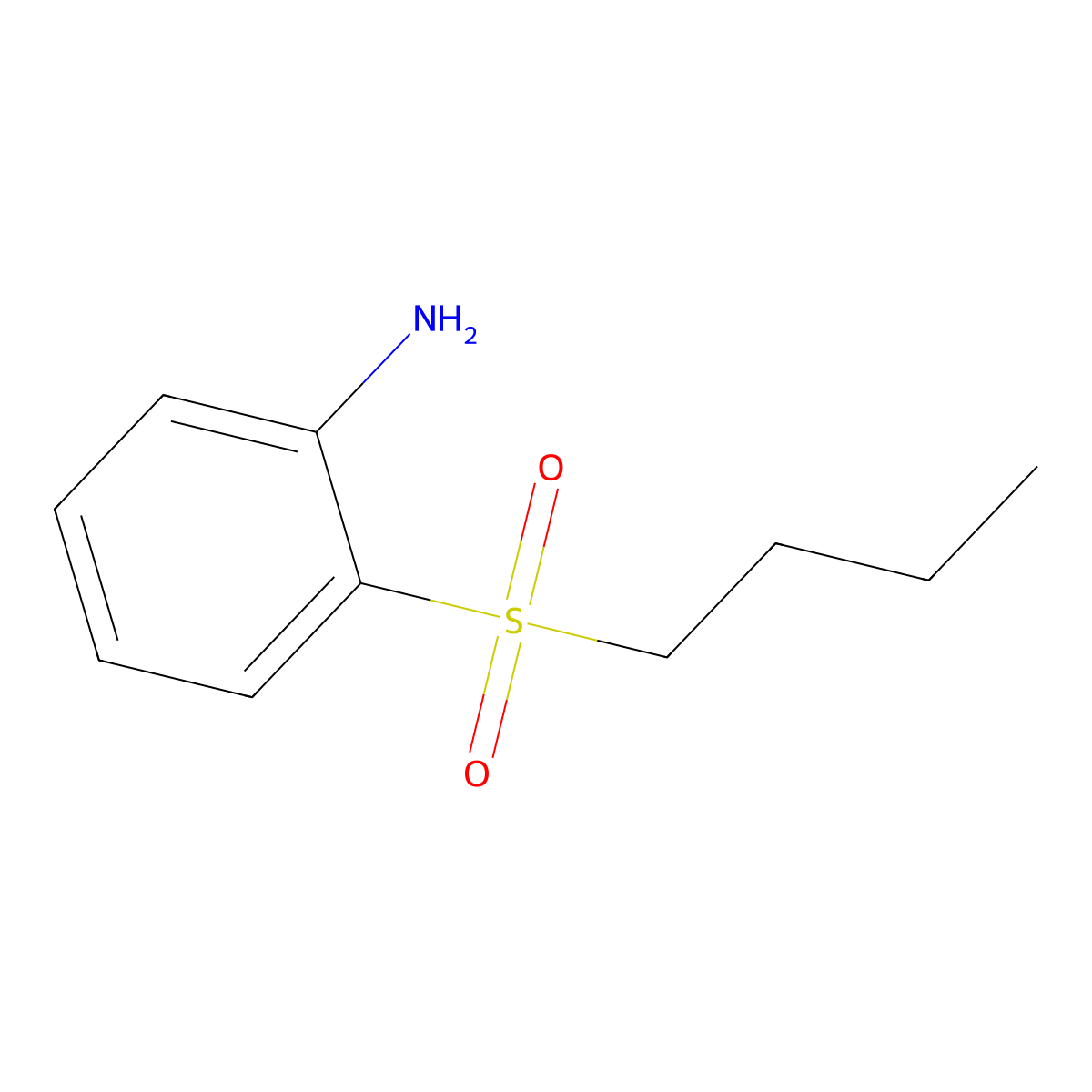 2-(Butylsulfonyl)benzenamine molecular structure, CAS 76697-59-1