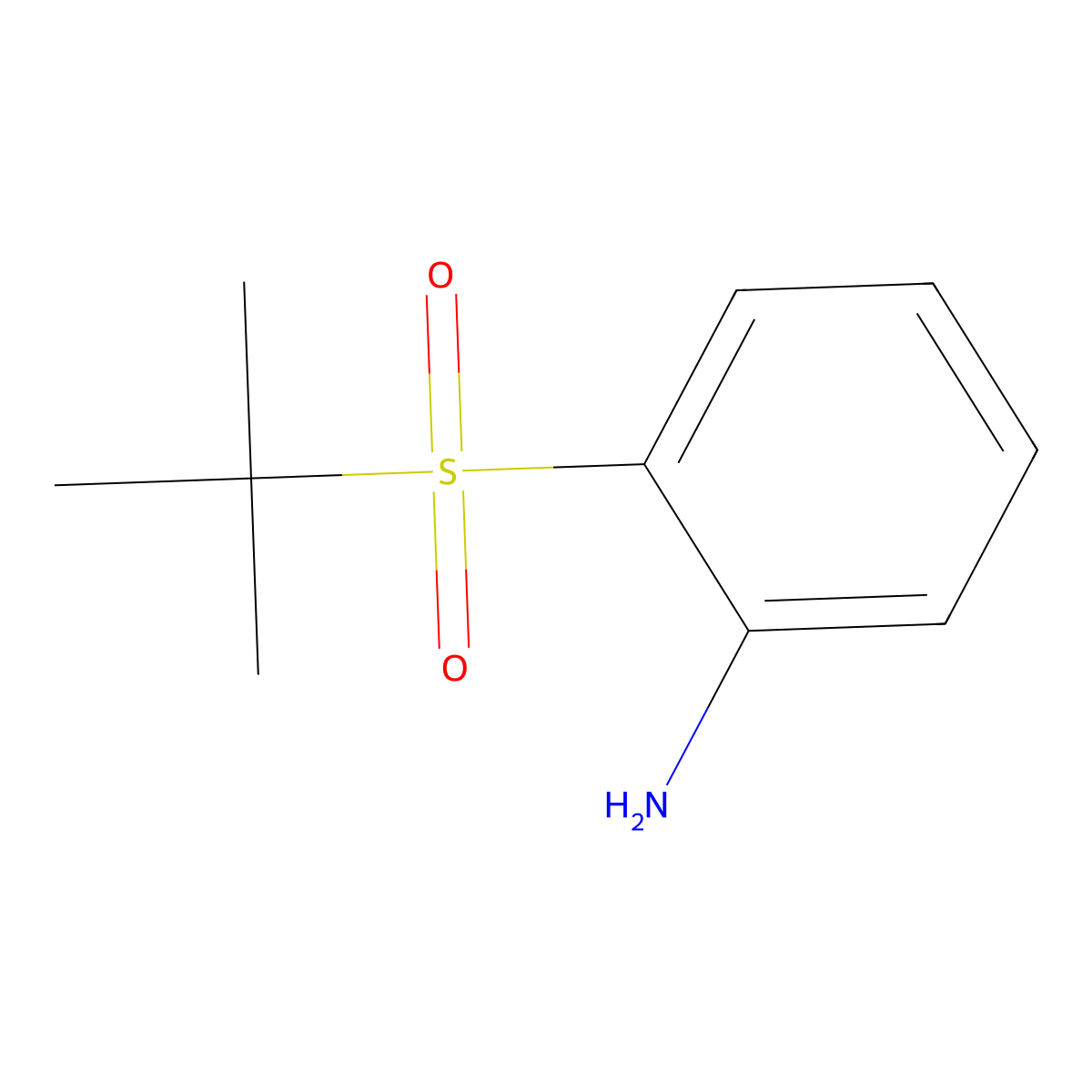 2-(tert-Butylsulfonyl)aniline molecular structure, CAS 76697-60-4