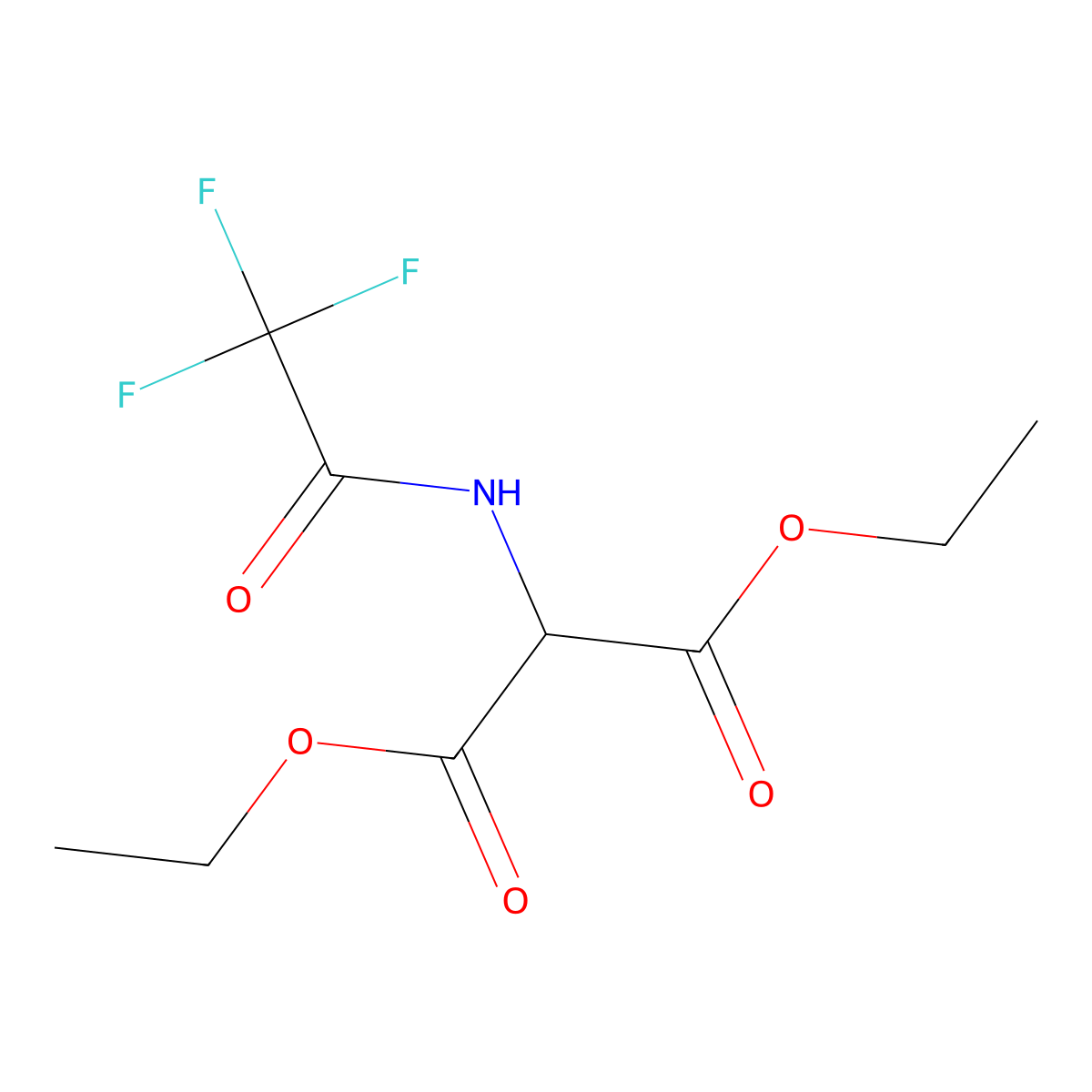 1,3-Diethyl 2-(2,2,2-trifluoroacetamido)propanedioate molecular structure, CAS 76699-09-7