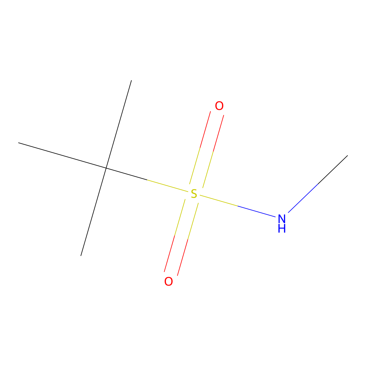 N,2-Dimethyl-2-propanesulfonamide molecular structure, CAS 76699-23-5
