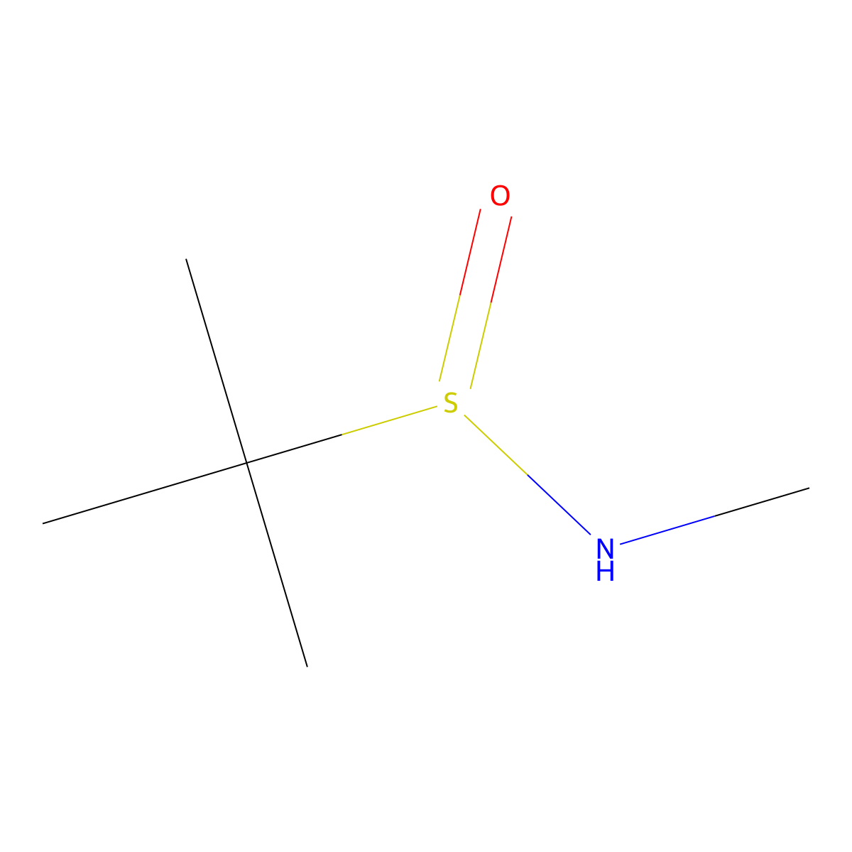 N,2-Dimethyl-2-propanesulfinamide molecular structure, CAS 76699-24-6