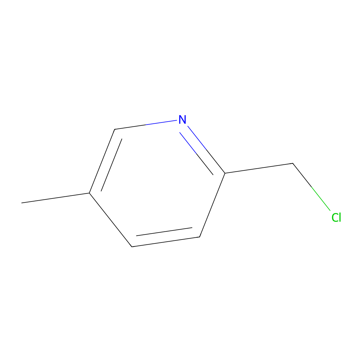2-(Chloromethyl)-5-methylpyridine molecular structure, CAS 767-01-1
