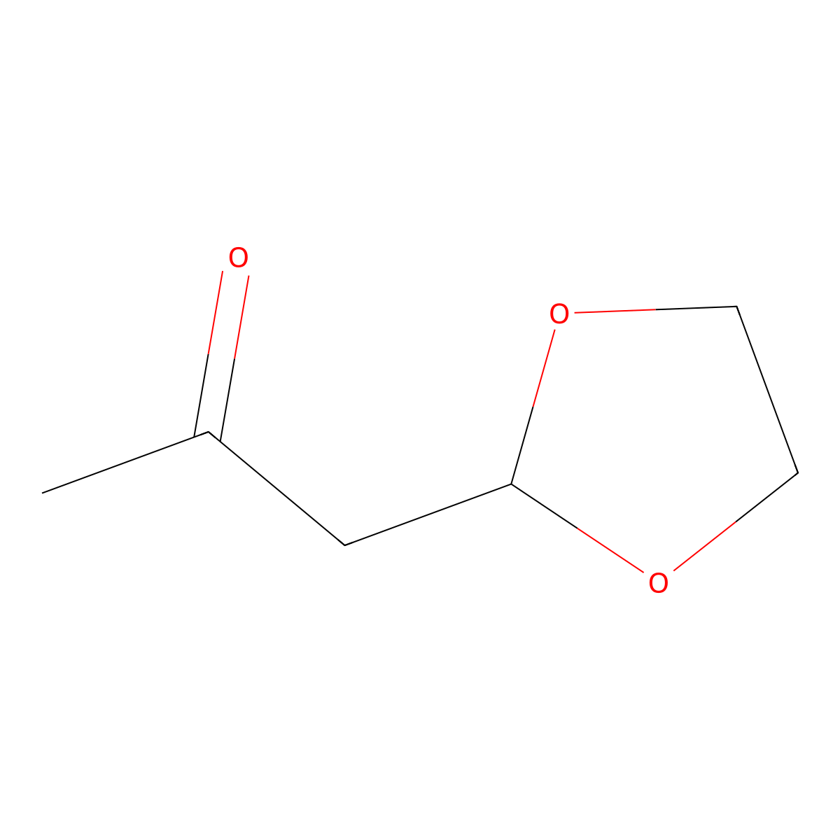 1-(1,3-Dioxolan-2-yl)acetone molecular structure, CAS 767-04-4