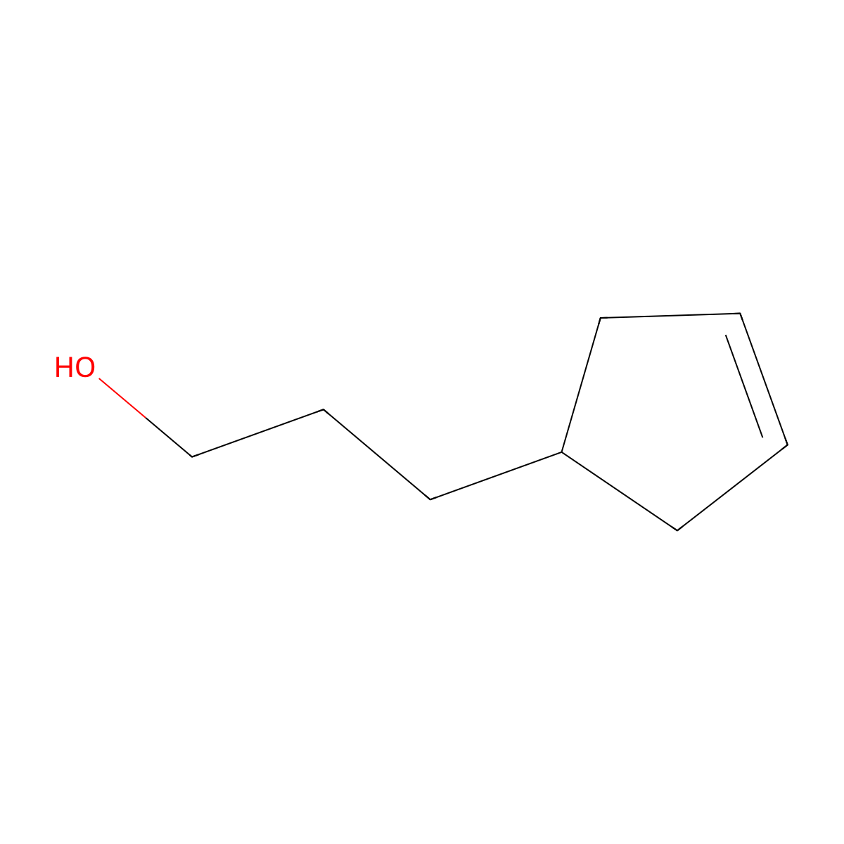 3-(Cyclopent-3-en-1-yl)propan-1-ol molecular structure, CAS 767-06-6