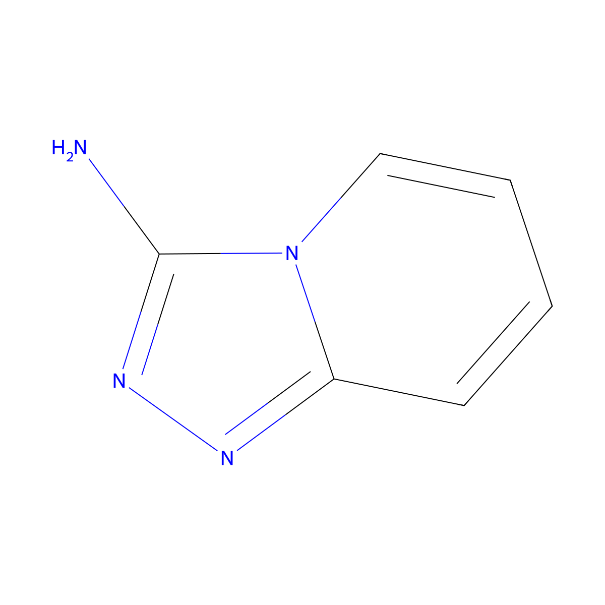 3-Amino-(1,2,4)triazolo(4,3-a)pyridine molecular structure, CAS 767-62-4