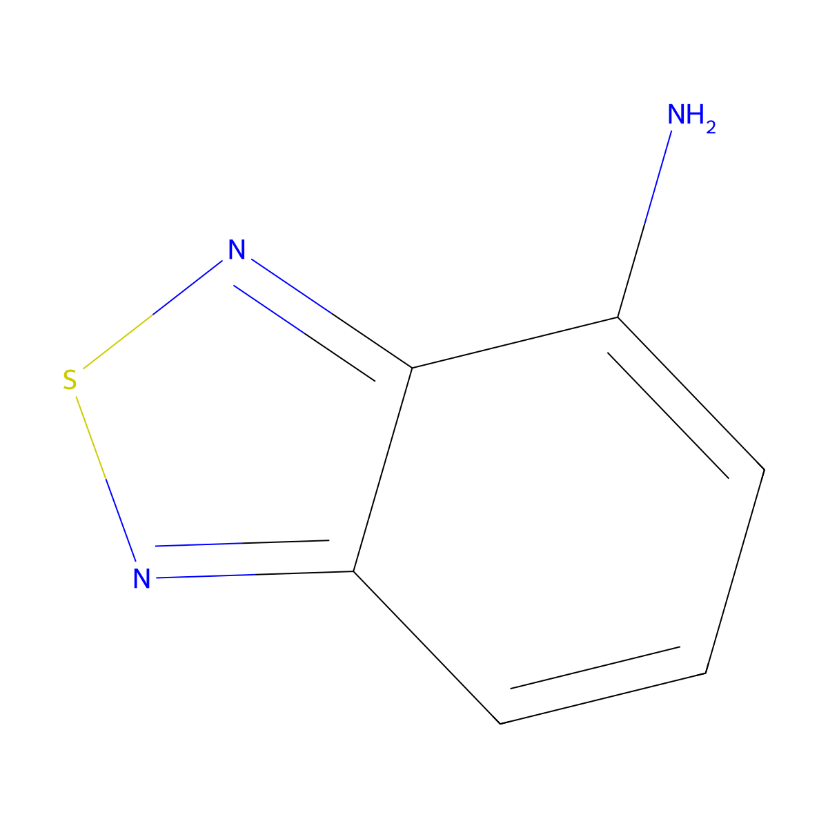 2,1,3-Benzothiadiazol-4-amine molecular structure, CAS 767-64-6