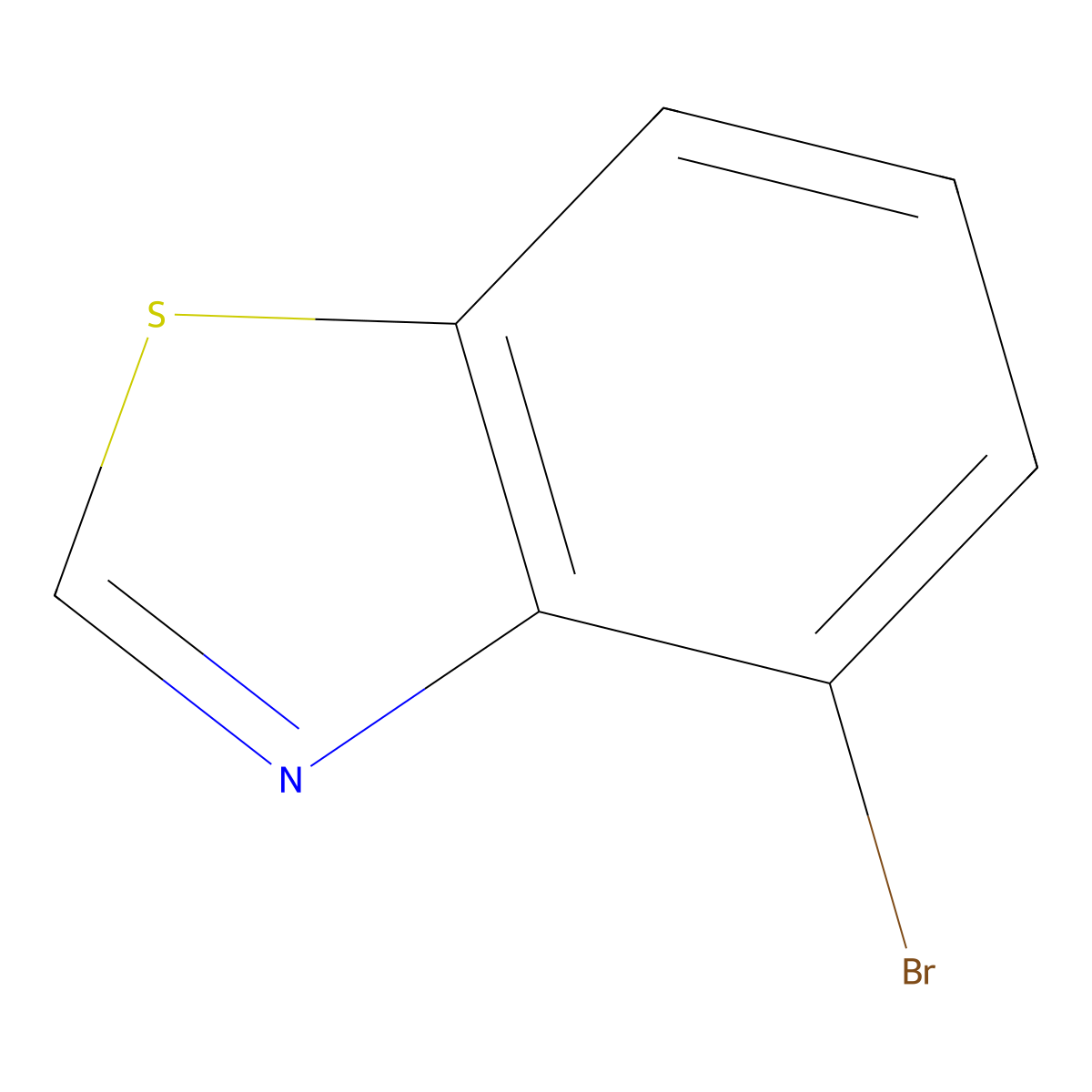 4-Bromobenzo[d]thiazole molecular structure, CAS 767-68-0