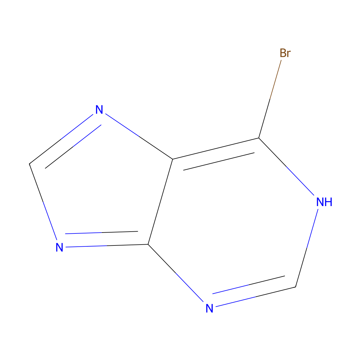 6-bromo-1H-purine molecular structure, CAS 767-69-1