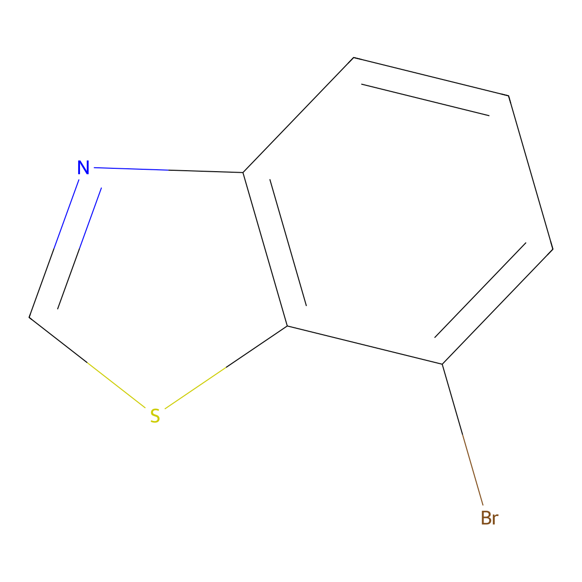 7-Bromobenzothiazole molecular structure, CAS 767-70-4