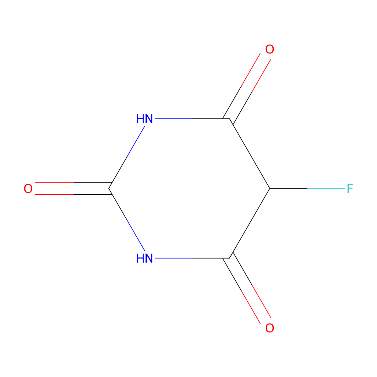 5-Fluoropyrimidine-2,4,6(1H,3H,5H)-trione molecular structure, CAS 767-80-6