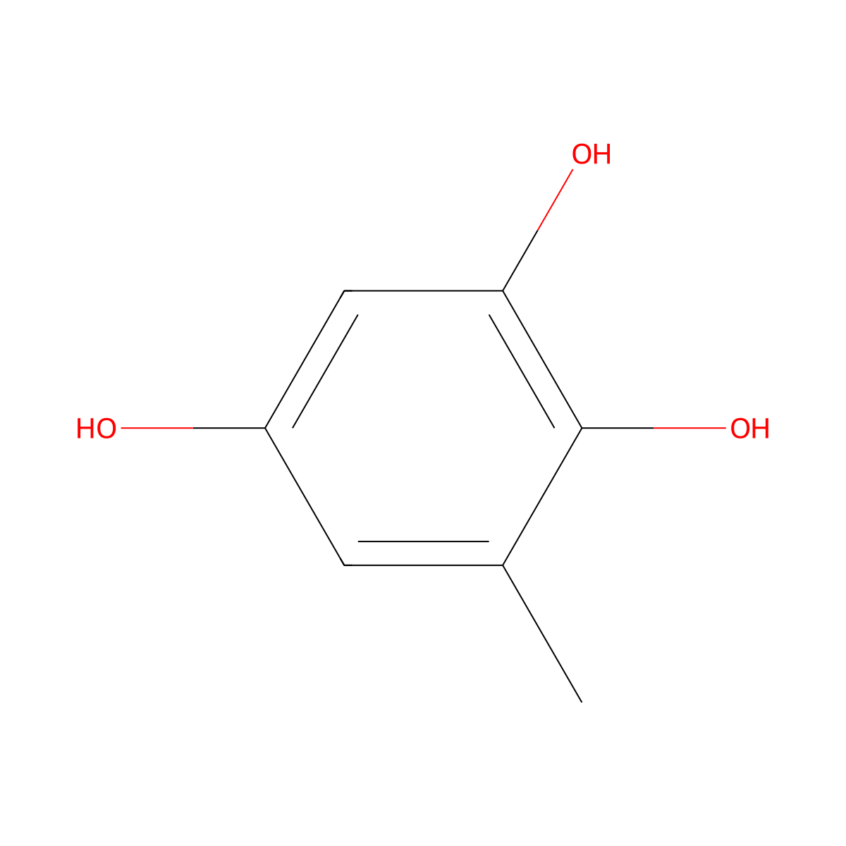2,3,5-Trihydroxytoluene molecular structure, CAS 767-81-7
