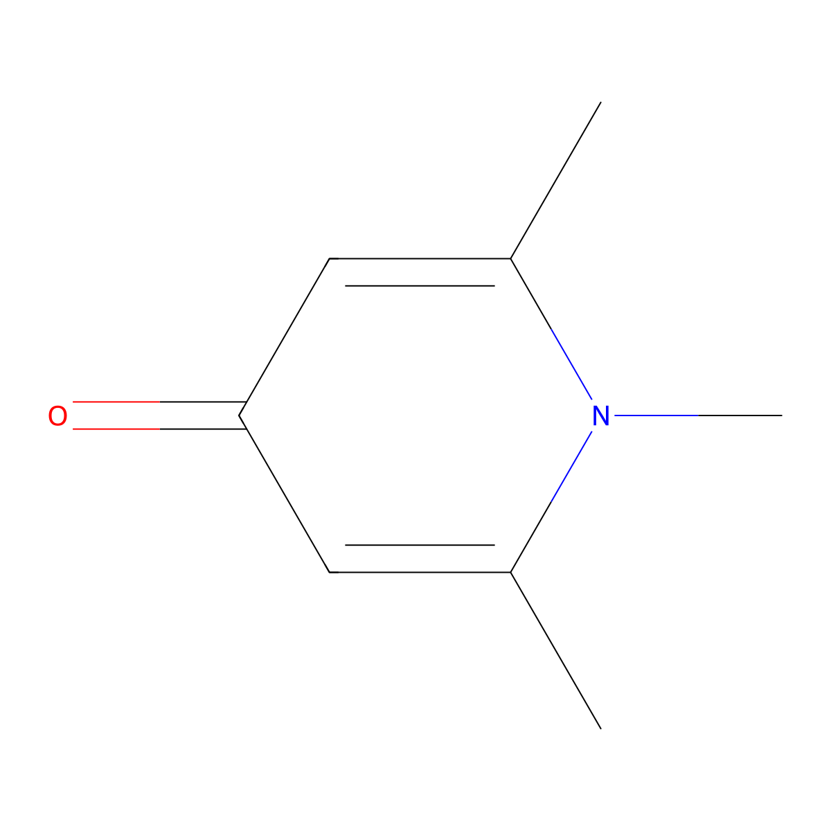 1,2,6-Trimethyl-4(1H)-pyridinone molecular structure, CAS 767-83-9
