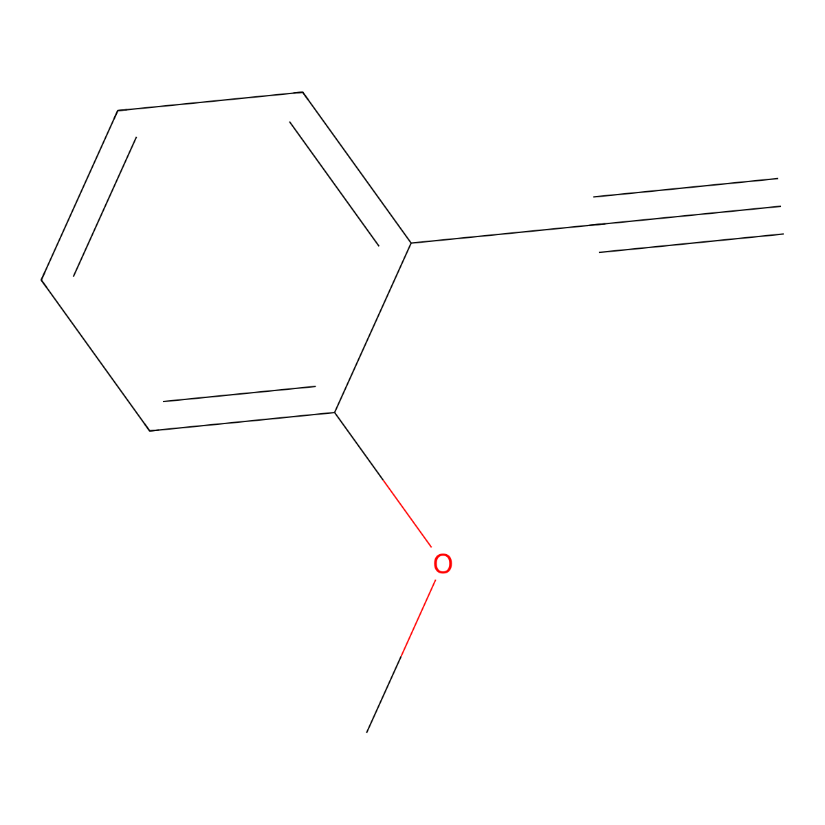 1-Ethynyl-2-methoxybenzene molecular structure, CAS 767-91-9
