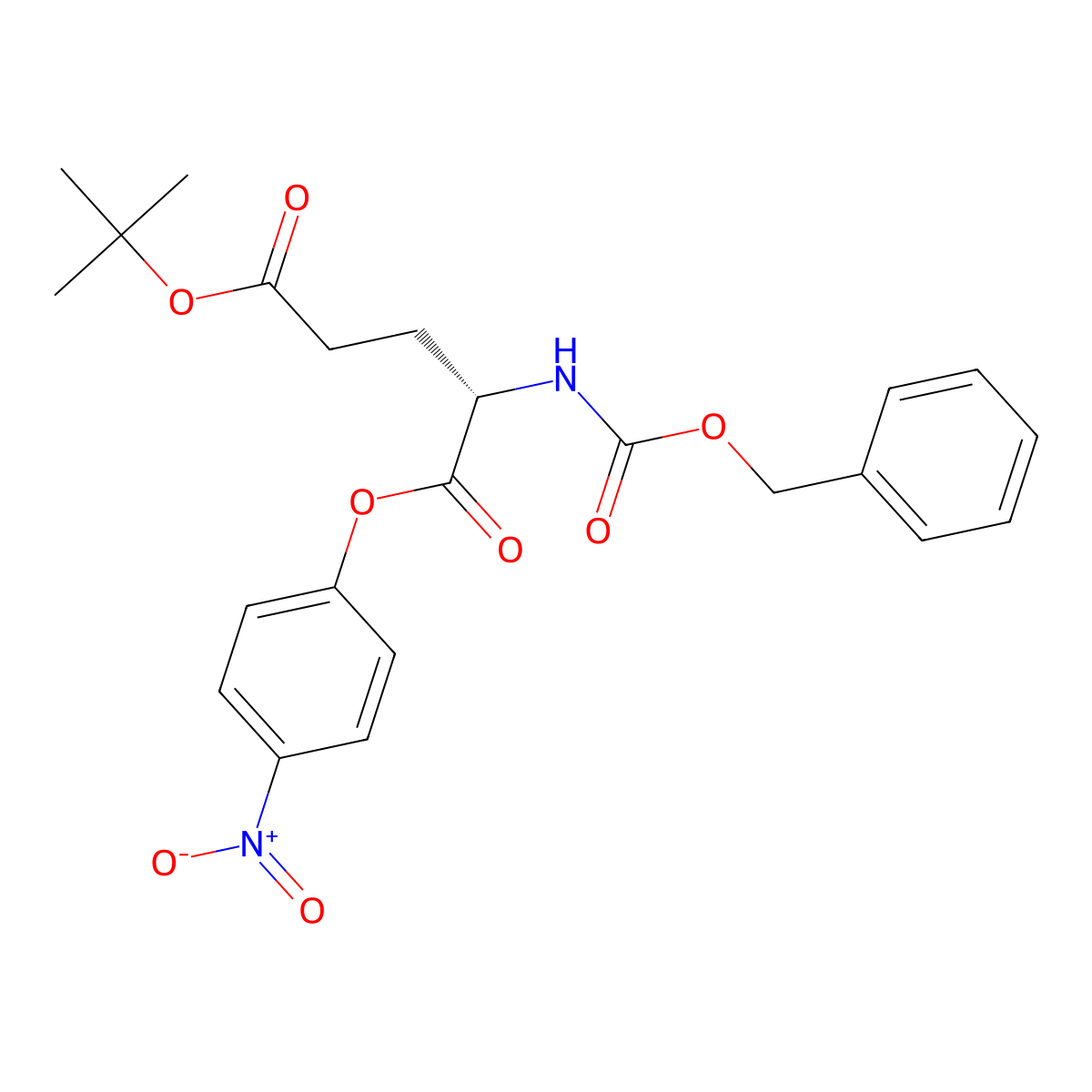 Z-Glu(otbu)-onp molecular structure, CAS 7670-08-8