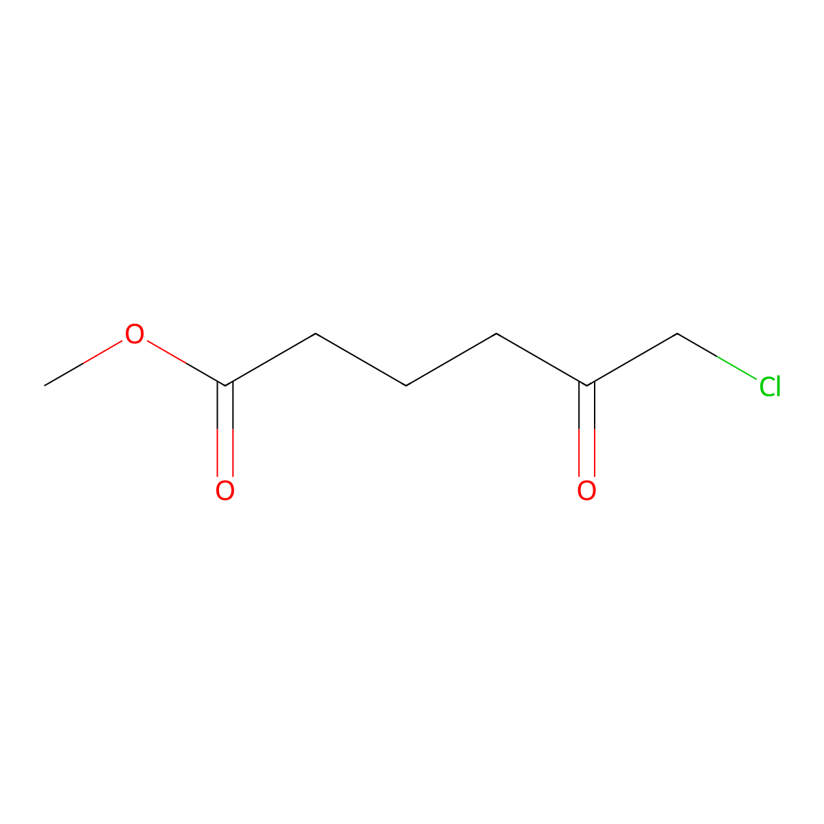 Methyl 6-chloro-5-oxohexanoate molecular structure, CAS 76700-85-1