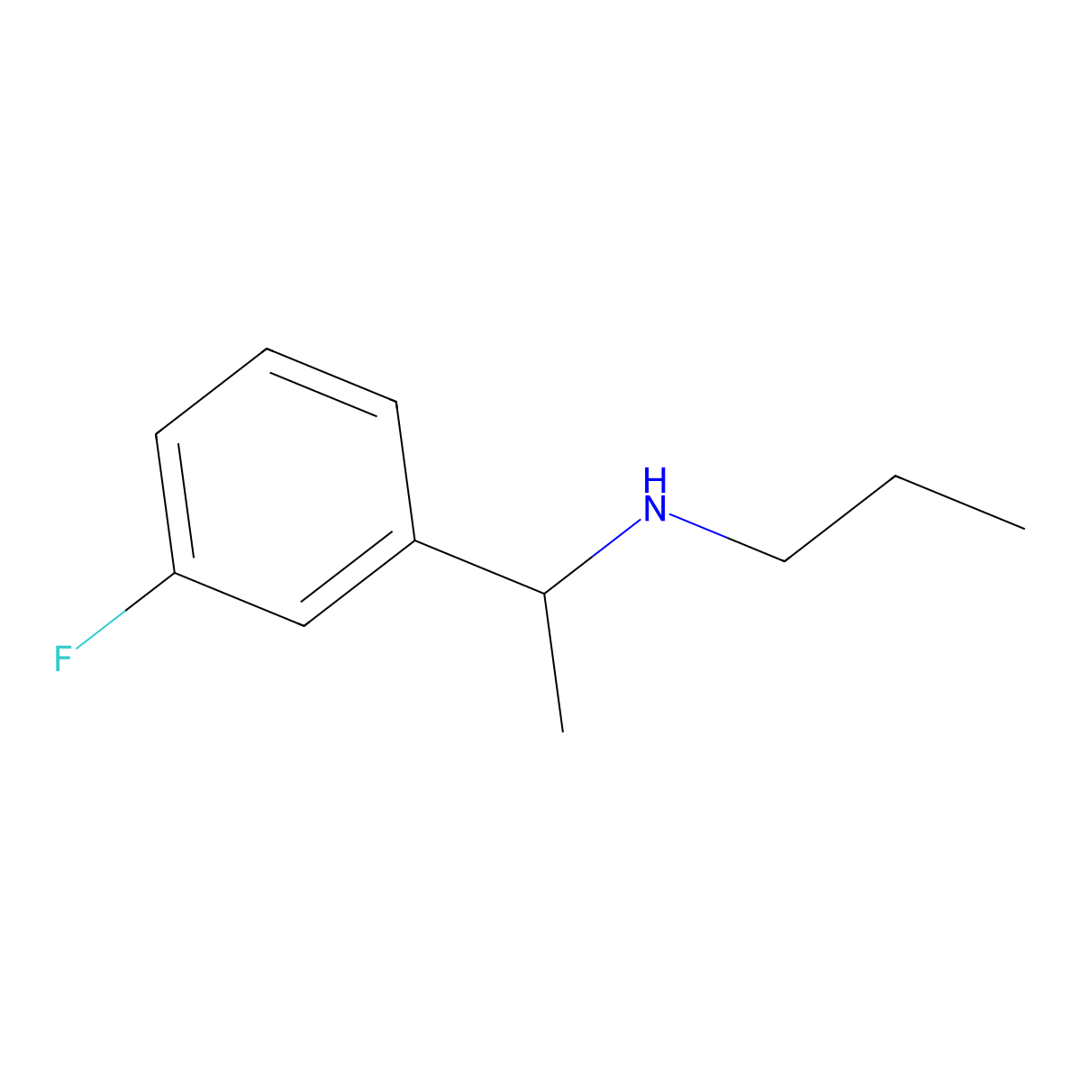 [1-(3-Fluorophenyl)ethyl](propyl)amine molecular structure, CAS 767242-82-0
