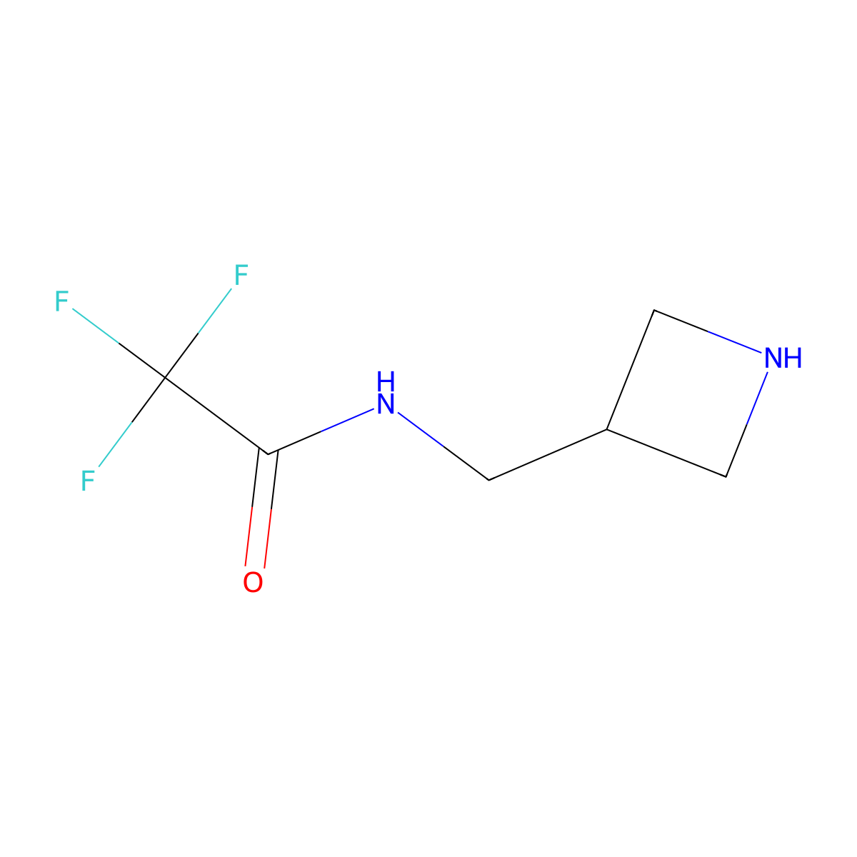 N-[(Azetidin-3-yl)methyl]-2,2,2-trifluoroacetamide molecular structure, CAS 767252-27-7