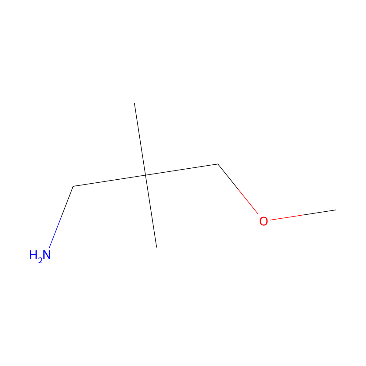 3-Methoxy-2,2-dimethylpropan-1-amine molecular structure, CAS 767264-22-2