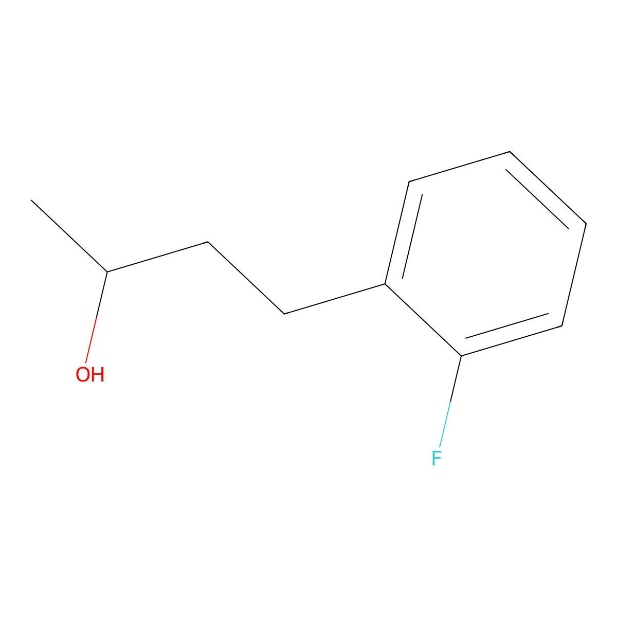 4-(2-Fluorophenyl)butan-2-ol molecular structure, CAS 76727-26-9