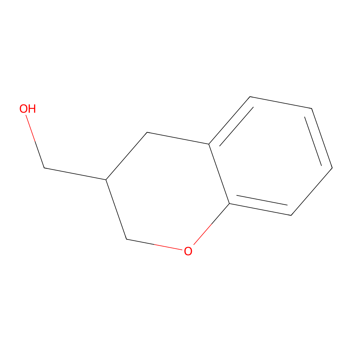 3,4-dihydro-2H-chromen-3-ylmethanol molecular structure, CAS 76727-28-1
