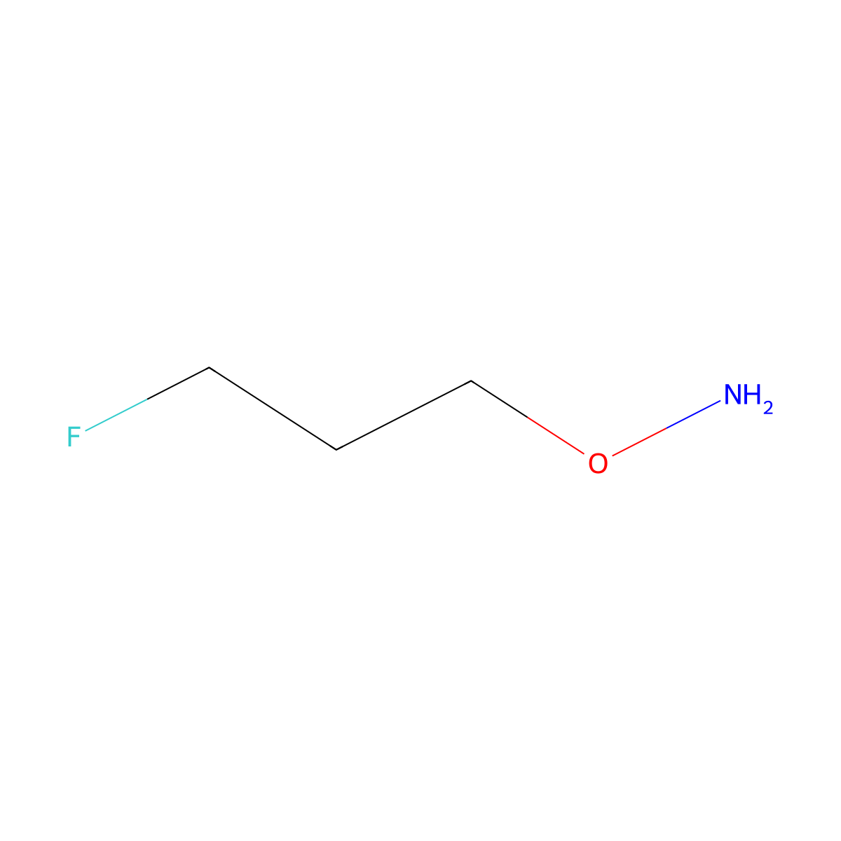 O-(3-fluoropropyl)hydroxylamine molecular structure, CAS 767286-63-5