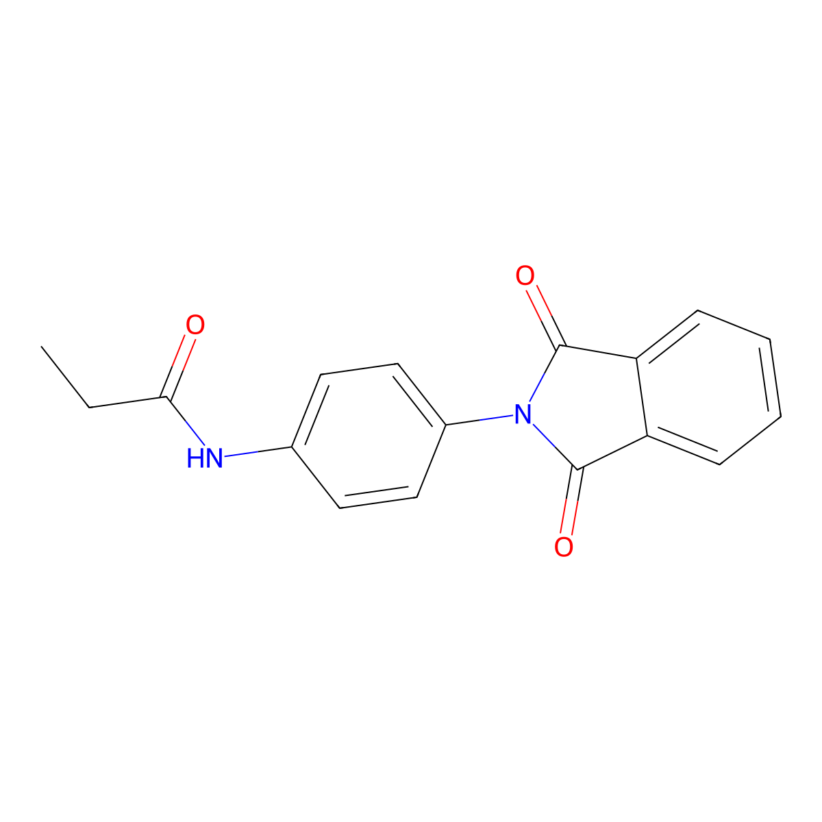 N-[4-(1,3-dioxoisoindol-2-yl)phenyl]propanamide molecular structure, CAS 767309-61-5