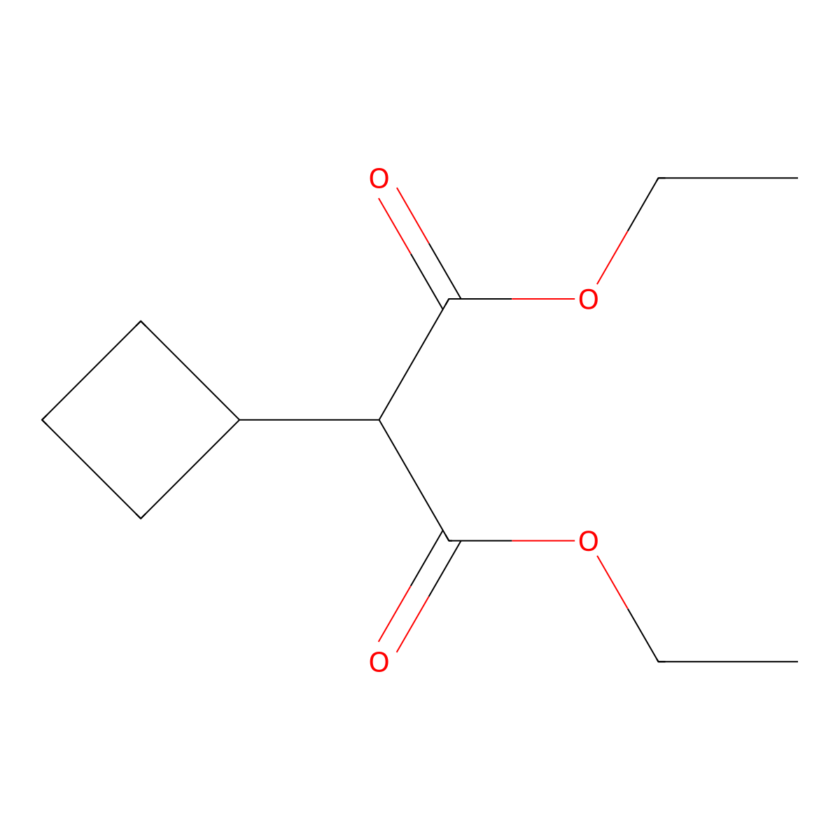 1,3-Diethyl 2-cyclobutylpropanedioate molecular structure, CAS 76731-17-4