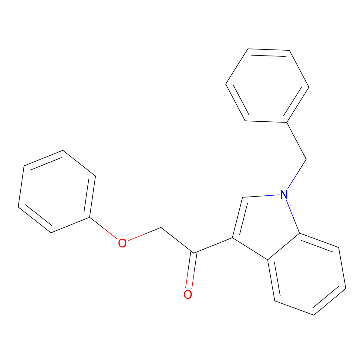 1-(1-benzyl-1H-indol-3-yl)-2-phenoxyethanone molecular structure, CAS 767315-78-6