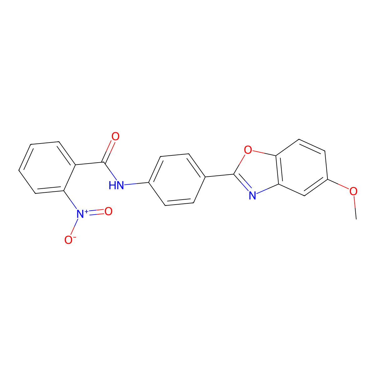 N-[4-(5-methoxy-1,3-benzoxazol-2-yl)phenyl]-2-nitrobenzamide molecular structure, CAS 767316-09-6