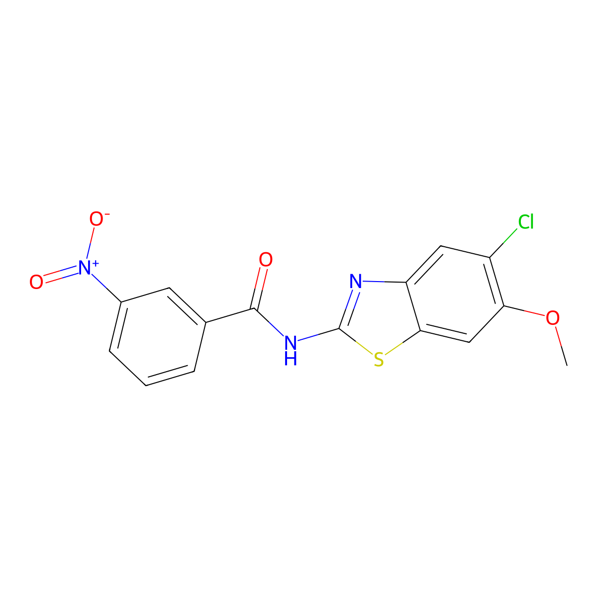 N-(5-chloro-6-methoxy-1,3-benzothiazol-2-yl)-3-nitrobenzamide molecular structure, CAS 767316-78-9