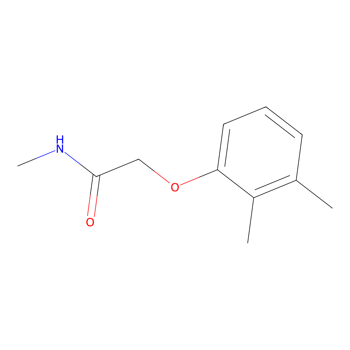 2-(2,3-dimethylphenoxy)-N-methylacetamide molecular structure, CAS 767322-46-3