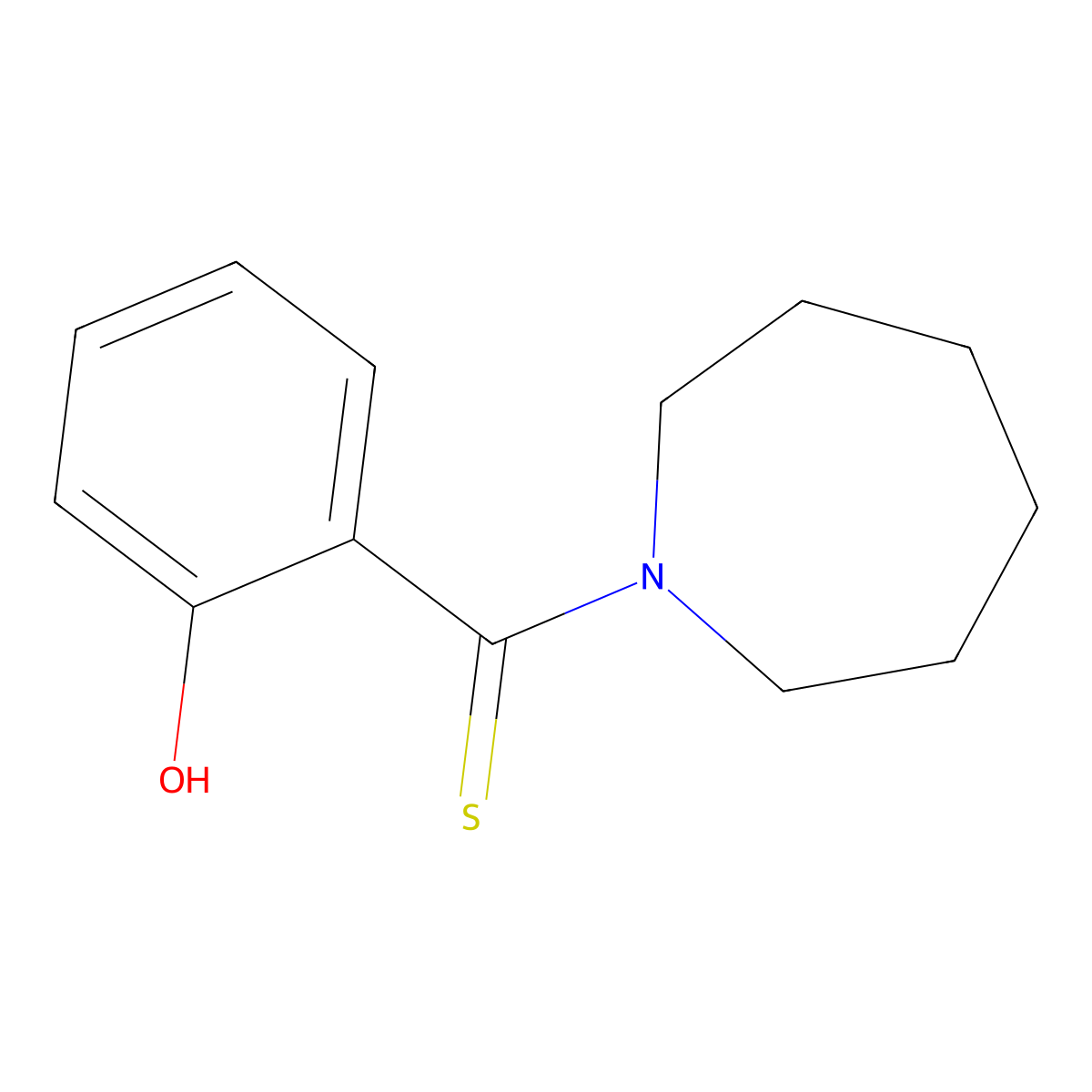 6-[1-Azepanyl(mercapto)methylidene]-1-cyclohexa-2,4-dienone molecular structure, CAS 767323-31-9
